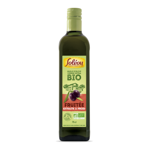 Huile d’olive bio Fruitée - Bouteille 75cl