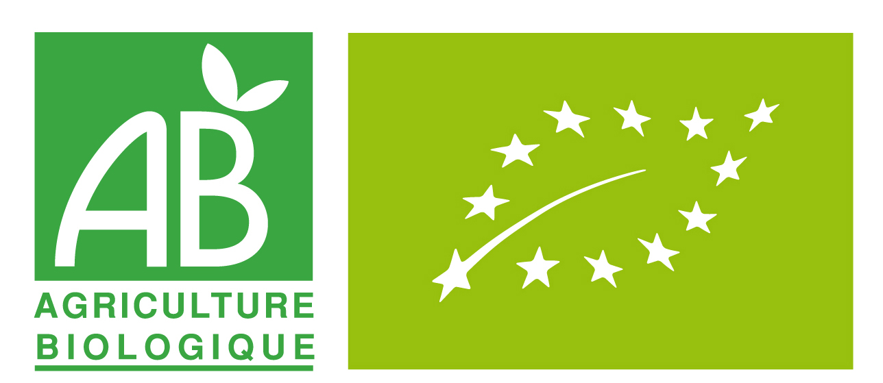 Logo agriculture biologique et logo européen