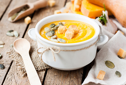 Recette d'automne - Velouté de butternut au curry