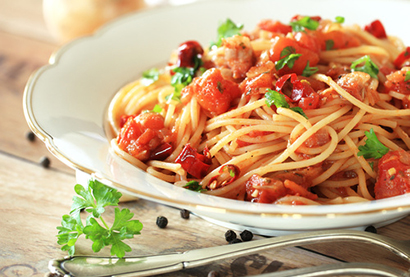 Recette de printemps - Spaghetti à la calabraise