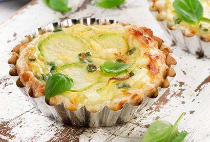 Recette d'hiver - Tarte aux courgettes, chèvre et tapenade