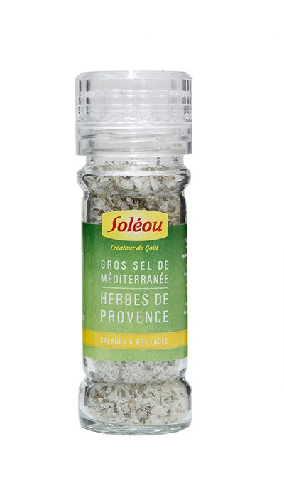 Gros Sel Aromatise En Moulin Herbes De Provence 95g Soleou Createur De Gout