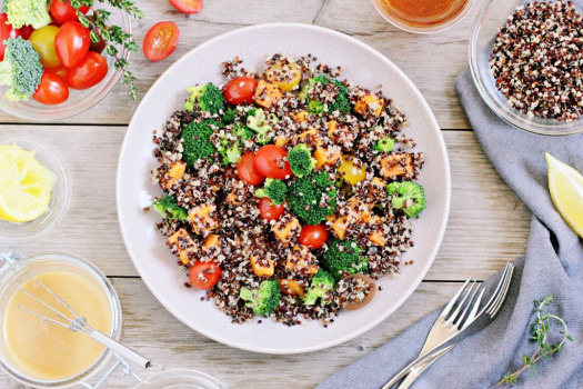 Salade de Quinoa - Brocoli - Patate Douce et Feta