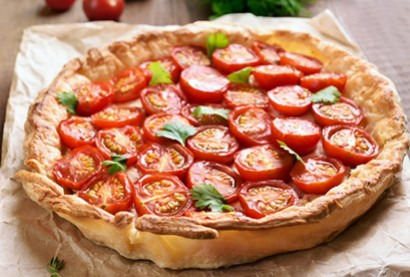 Recette de tarte à la tomate à l'anchoïade 
