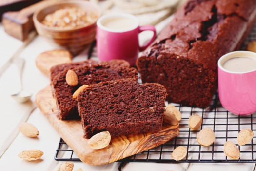 Gâteau au chocolat, amandes et huile d'olive Soléou